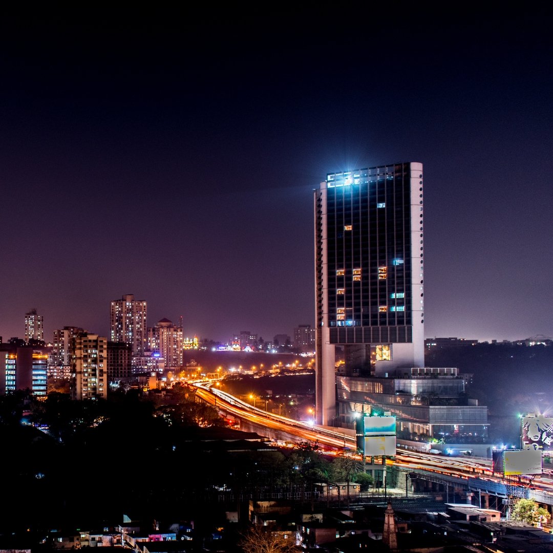 Mumbai Elevations Night View